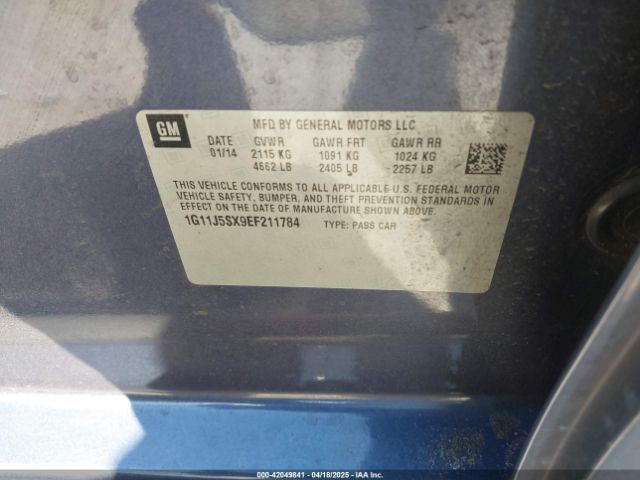 1G11J5SX9EF211784 Chevrolet Malibu 2lz