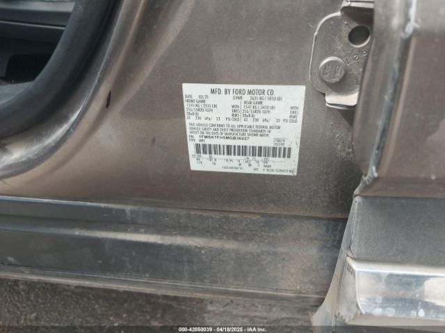 1FMSK7FH5MGB36027 Ford Explorer Limited