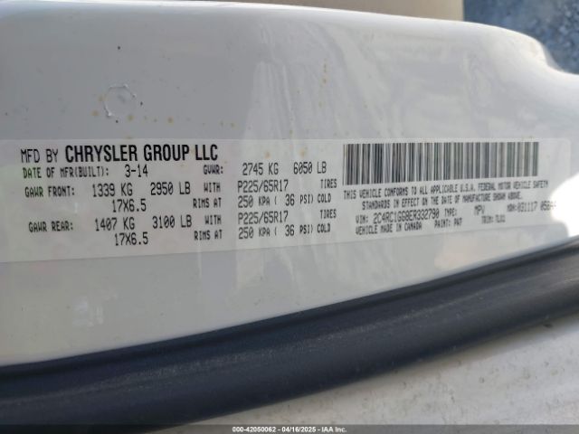 2014 CHRYSLER TOWN & COUNTRY 2C4RC1GG8ER332790 Photo 8