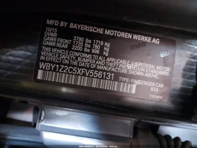WBY1Z2C5XFV556131 BMW I3