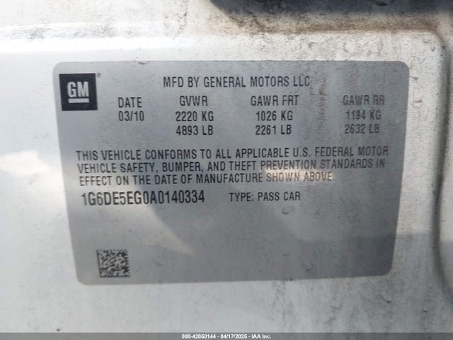 2010 CADILLAC CTS 1G6DE5EG0A0140334 Photo 8