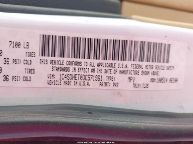 2013 DODGE DURANGO 1C4SDHET0DC571961 Photo 8