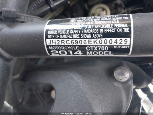 2014 HONDA CTX700 JH2RC6906EK000429 Photo 9