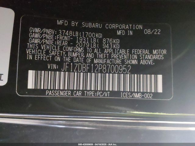 2023 SUBARU BRZ JF1ZDBF12P8700952 Photo 8