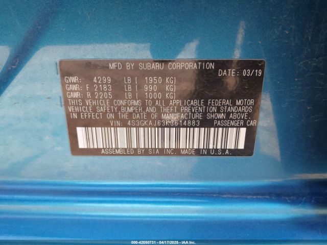 4S3GKAJ63K3614883 Subaru Impreza 2.0i Sport