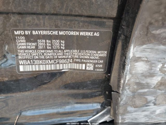 WBA13BK0XMCF98624 BMW M550i Xdrive