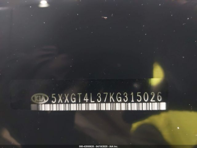 5XXGT4L37KG315026 KIA Optima S