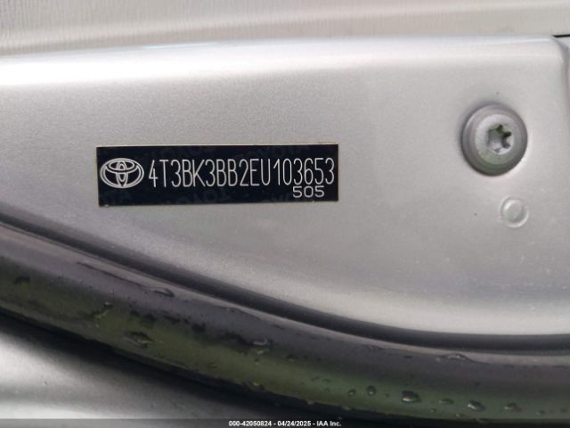 4T3BK3BB2EU103653 Toyota Venza Xle V6