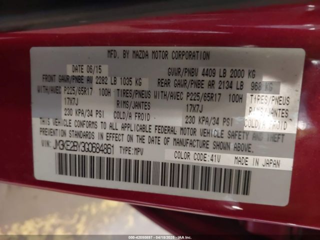 JM3KE2BY3G0684861 Mazda CX-5 SPORT
