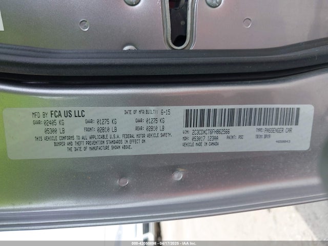 2C3CDXCT6FH862566 Dodge 2015