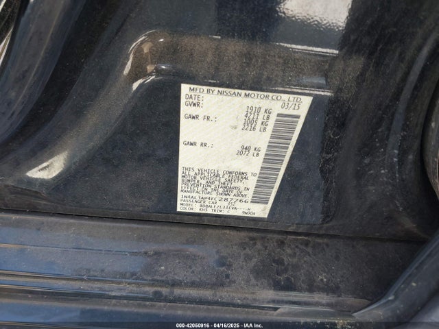 1N4AL3AP4FC287266 Nissan Altima 2.5 S