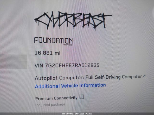 7G2CEHEE7RA012835 Tesla 2024