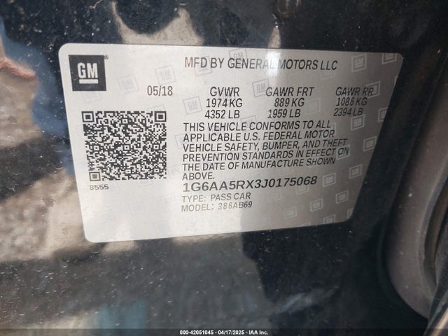 2018 CADILLAC ATS 1G6AA5RX3J0175068 Photo 8