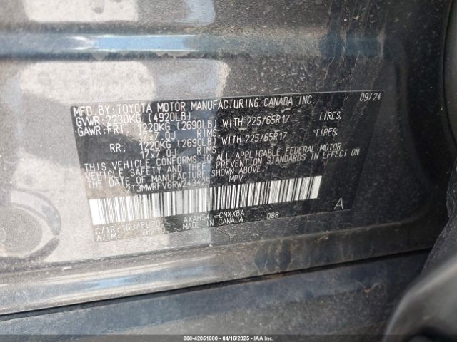 2T3MWRFV6RW243425 Toyota Rav4 Hybrid Le