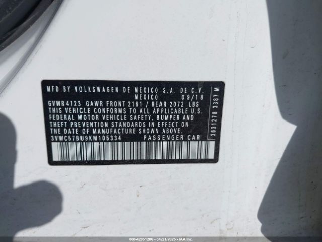 2019 VOLKSWAGEN JETTA 3VWC57BU9KM105334 Photo 8