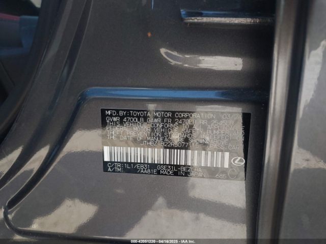 2024 LEXUS IS 350 JTHBZ1B22R5077115 Photo 8