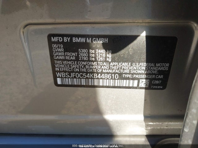 BMW M5 2019 WBSJF0C54KB448610 Image 9