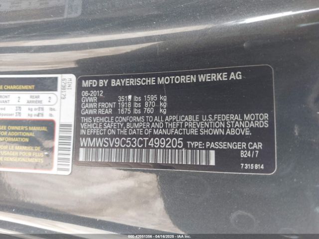 2012 MINI JOHN COOPER WORKS WMWSV9C53CT499205 Photo 8