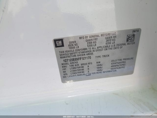 1GT120E8XFF121170 GMC Sierra 2500hd Denali