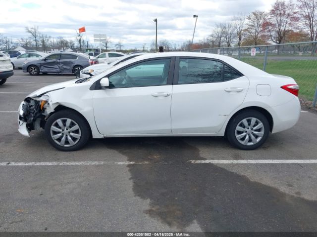 2T1BURHEXGC711559 Toyota COROLLA LE