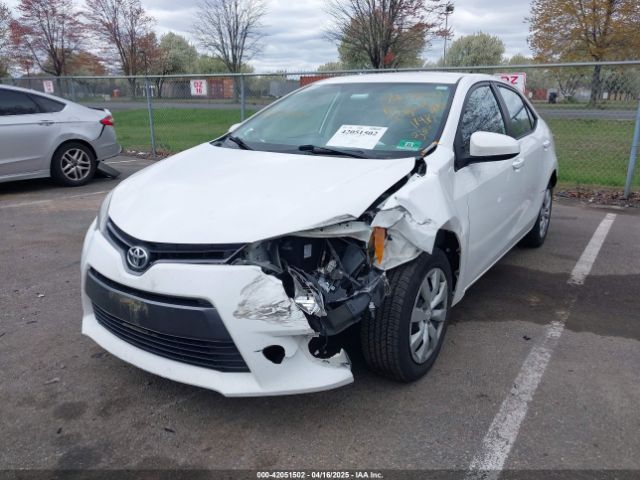 2T1BURHEXGC711559 Toyota COROLLA LE