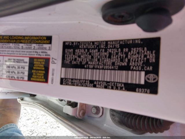 4T1BF1FK8FU956412 Toyota CAMRY SE
