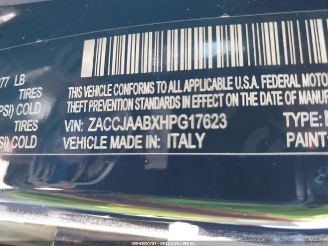 ZACCJAABXHPG17623 Jeep Renegade Sport Fwd