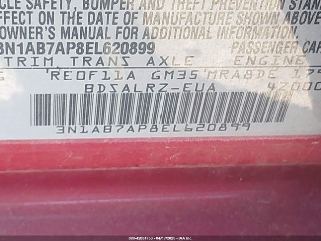 3N1AB7AP8EL620899 Nissan SENTRA SR
