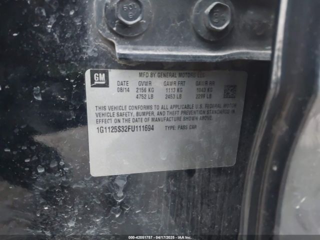 1G1125S32FU111694 Chevrolet lfx