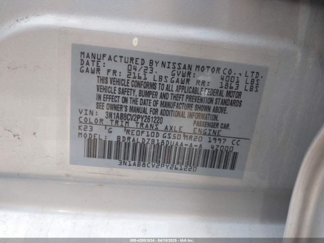 2023 NISSAN SENTRA 3N1AB8CV2PY261220 Photo 8
