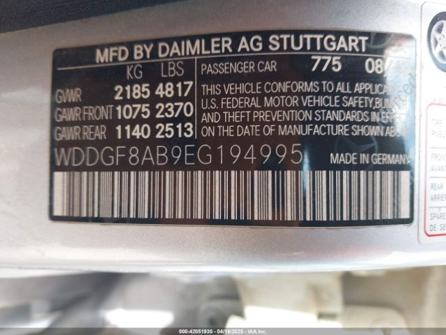 WDDGF8AB9EG194995 Mercedes-Benz C 300 Luxury 4matic/sport 4matic