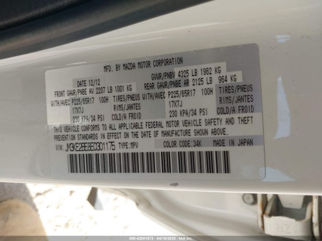 JM3KE2BE8E0301175 Mazda CX-5 SPORT