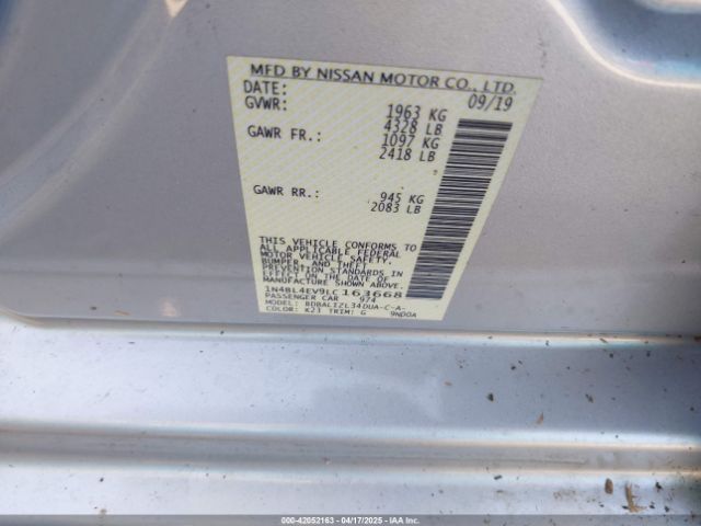 1N4BL4EV9LC163668 Nissan Altima Sl Fwd