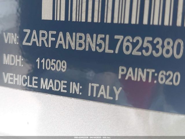 ZARFANBN5L7625380 Alfa Romeo Giulia Ti Awd