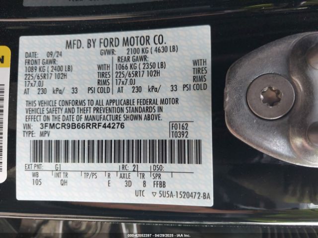 3FMCR9B66RRF44276 Ford Bronco Sport Big Bend