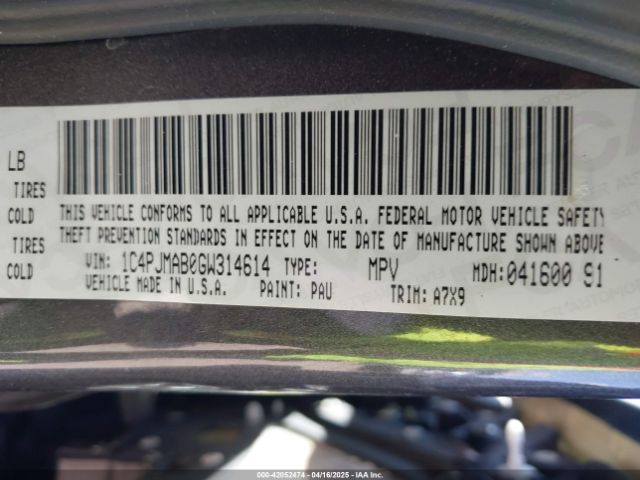1C4PJMAB0GW314614 Jeep Cherokee Altitude