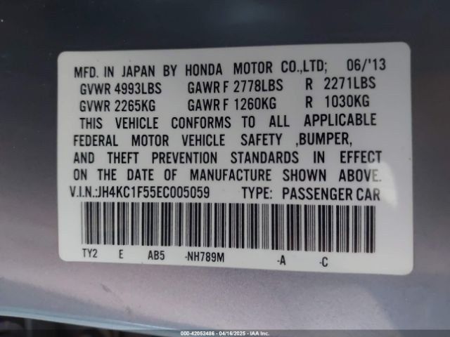 2014 ACURA RLX JH4KC1F55EC005059 Photo 8