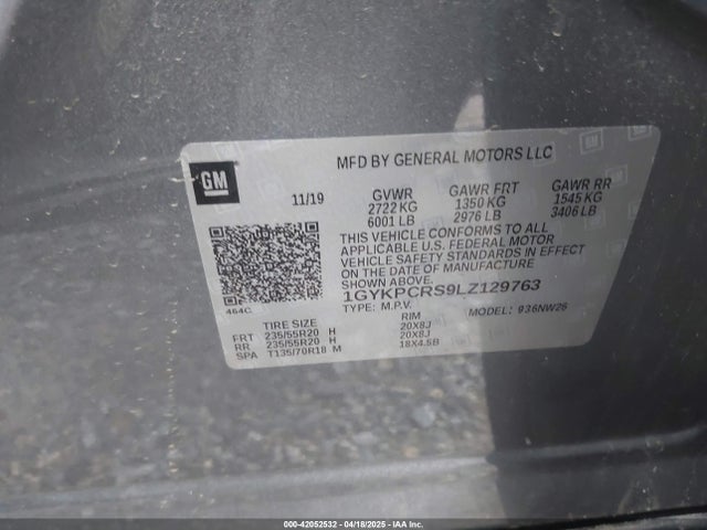 2020 CADILLAC XT6 1GYKPCRS9LZ129763 Photo 8