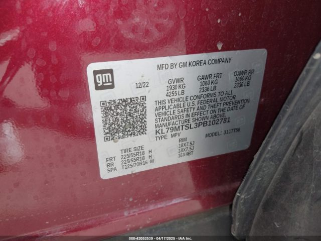 2023 CHEVROLET TRAILBLAZER KL79MTSL3PB102781 Photo 8