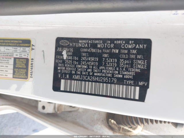 KM8J3CA26HU295179 Hyundai t-gdi gamma