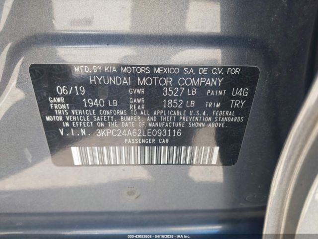 3KPC24A62LE093116 Hyundai Accent Sel