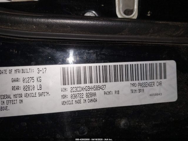 2017 DODGE CHARGER 2C3CDXHG9HH589427 Photo 8
