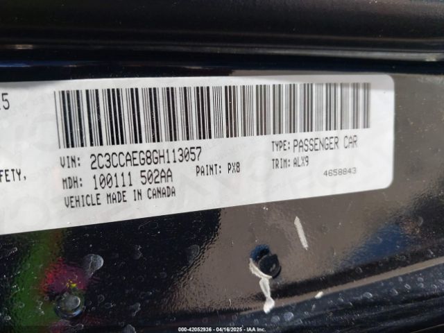2C3CCAEG8GH113057 Chrysler 300C