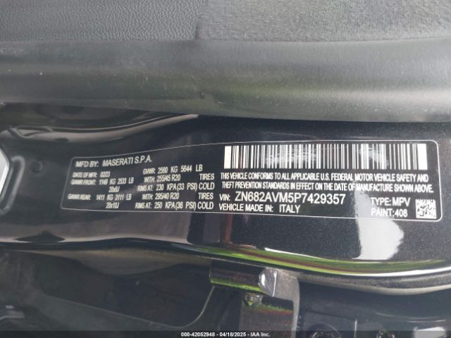 ZN682AVM5P7429357 Maserati Grecale Modena