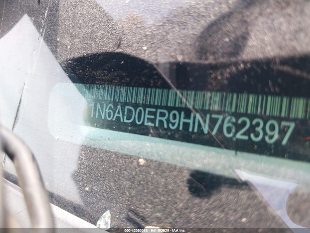 1N6AD0ER9HN762397 Nissan Frontier Sv