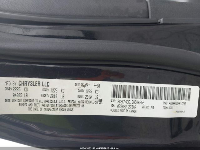 2009 CHRYSLER 300 2C3KA43D19H506753 Photo 8