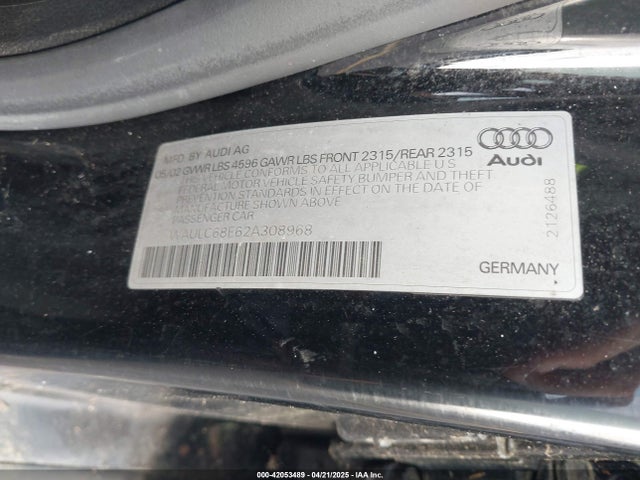 2002 AUDI A4 WAULC68E62A308968 Photo 8