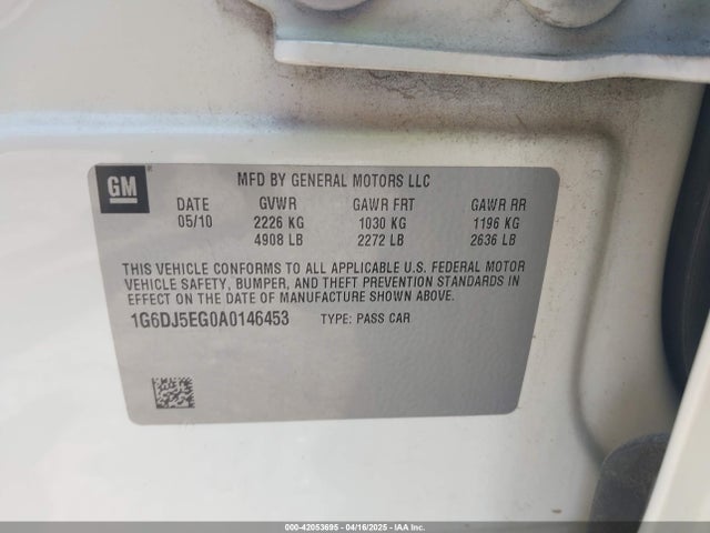 2010 CADILLAC CTS 1G6DJ5EG0A0146453 Photo 8