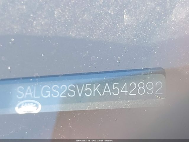 SALGS2SV5KA542892 Land Rover Range Rover 3.0l V6 Supercharged Hse