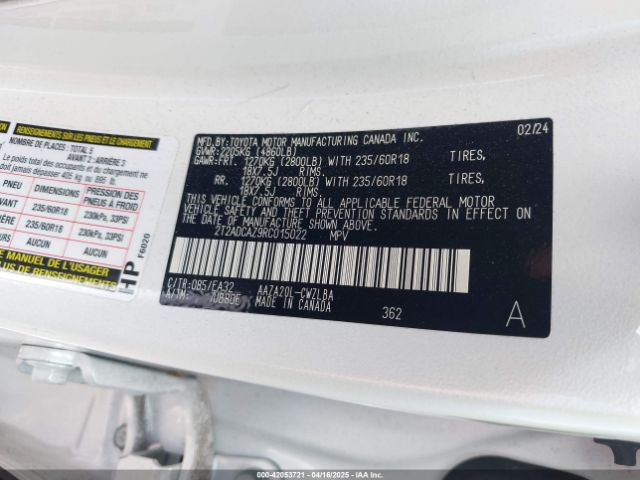 2024 LEXUS NX 250 2T2ADCAZ9RC015022 Photo 8